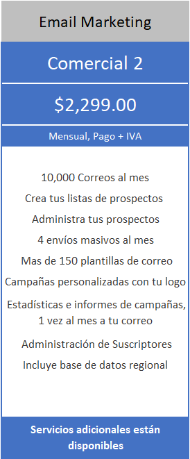 PROYETEL Email comercial 2