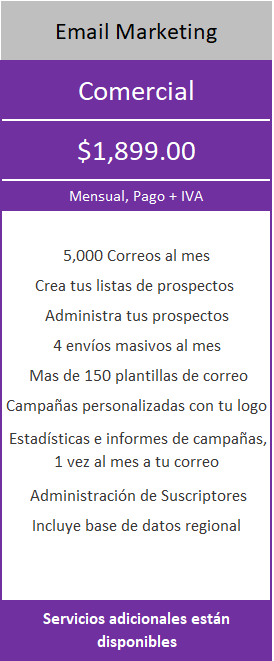 PROYETEL Email comercial
